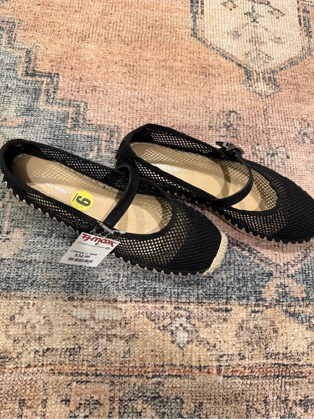NWT! MICHAEL Michael Kors Lynn Mesh Ballet Espadrilles. Size 9.